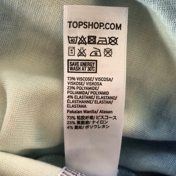 TOPSHOP lace up tie dyed crop top festival fashion - Picture 8 of 8